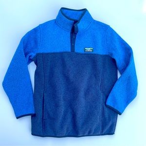 LL Bean Crisp Lapis Blue Pullover, YL / XS